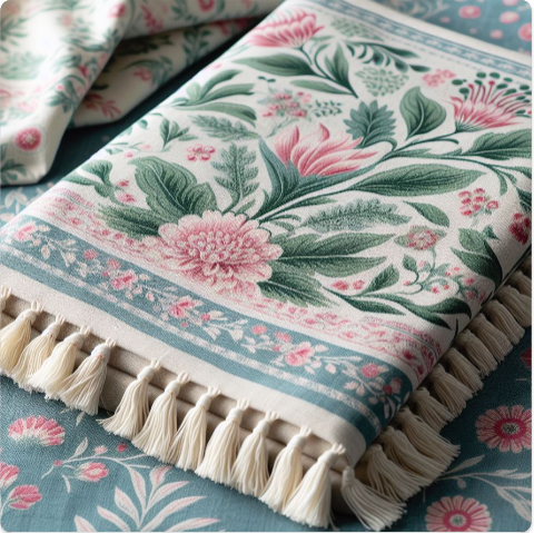 Block-Printed Bed Linens