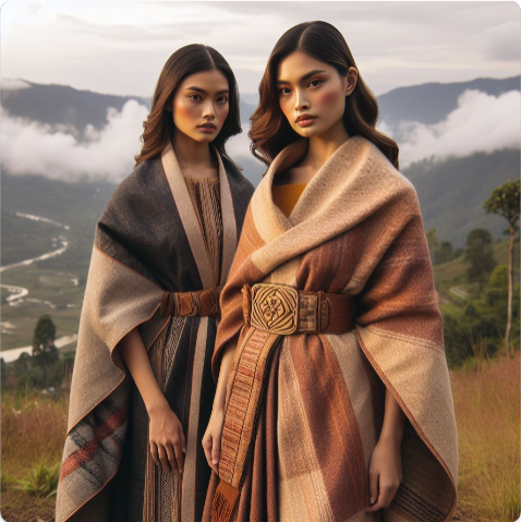 Handwoven Khasi Shawl Dresses