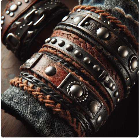 Leather Cuffs and Bracelets