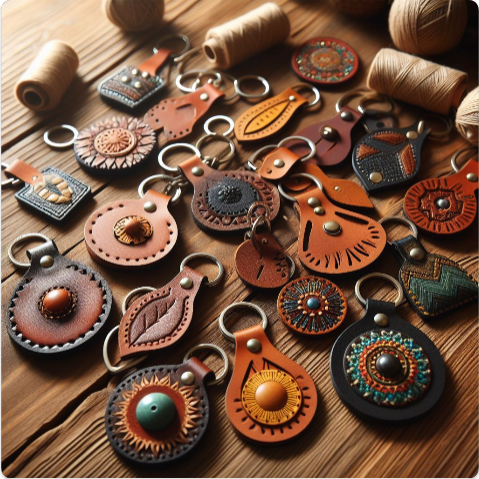 Leather Keychains