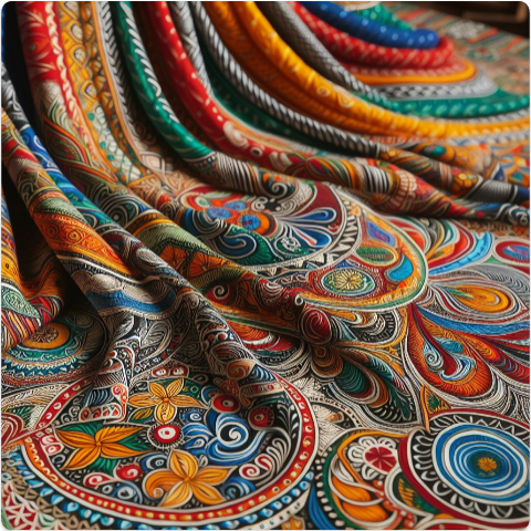 Madhubani Printed Fabrics