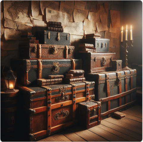 Wooden Chests and Trunks