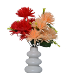 Vibhuti Round White Ceramic Vase